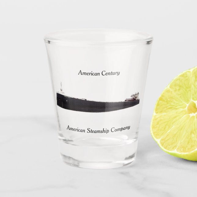 American Century shot glass (Front)