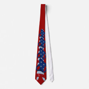 American cheerleader on any colour tie