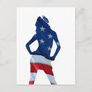 american cheerleader postcard