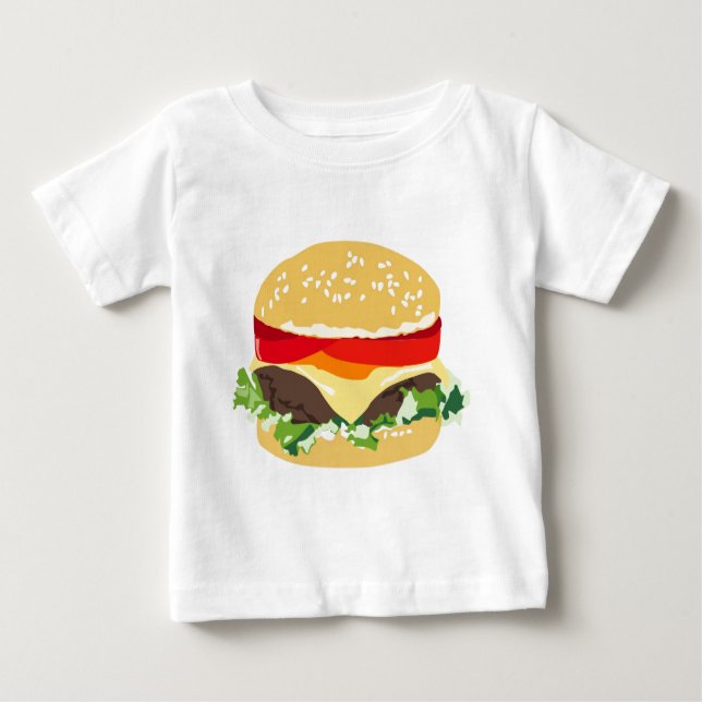 American cheeseburger baby T-Shirt (Front)