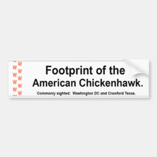 American Chickenhawk Bumper Sticker