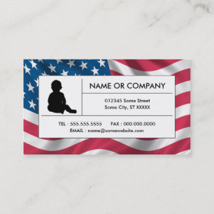 american childcare business card