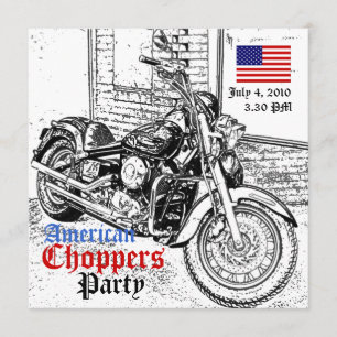 American Choppers July 4 Party Invitation