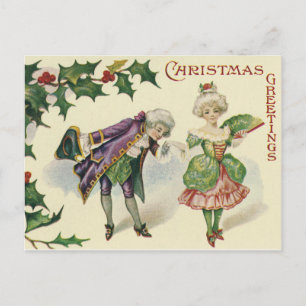 AMERICAN CHRISTMAS CARD. HOLIDAY POSTCARD