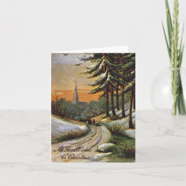 AMERICAN CHRISTMAS CARD. Late 19th century. Holiday Card (Front)