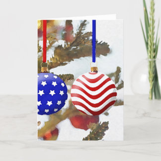 American Christmas Holiday Card