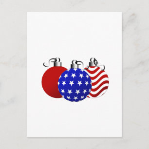 American Christmas Holiday Postcard