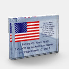 American Citizenship Flag Award with Date