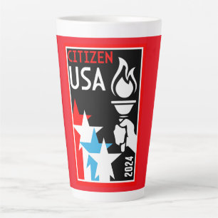 American Citizenship Gifts Latte Mug