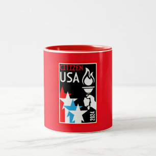 American Citizenship Gifts Two-Tone Coffee Mug