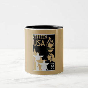 American Citizenship Gifts Two-Tone Coffee Mug