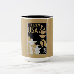 American Citizenship Gifts Two-Tone Coffee Mug