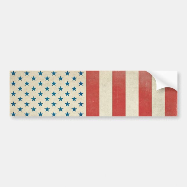 American Civil Flag Bumper Sticker (Front)