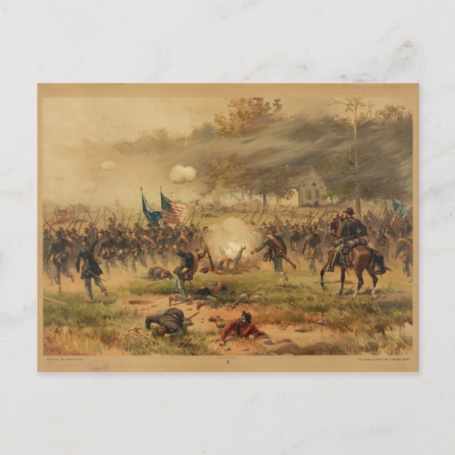 American Civil War Battle of Antietam Sharpsburg Postcard (Front)