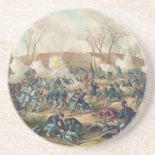 American Civil War Battle of Fort Donelson 1862 Coaster
