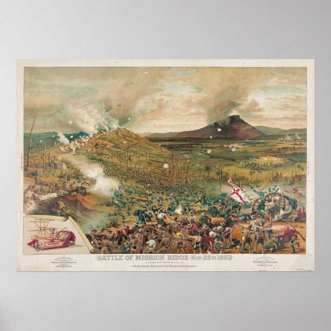 American Civil War Battle of Missionary Ridge Poster (Front)