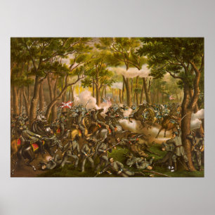 American Civil War Battle of the Wilderness Poster