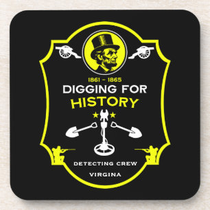 American Civil War Metal Detecting Club Coaster