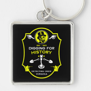 American Civil War Metal Detecting Club Key Ring
