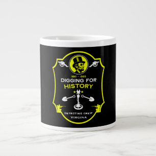 American Civil War Metal Detecting Club Large Coffee Mug
