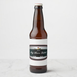 American Classic Beer Label Black