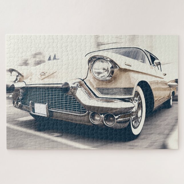 American Classic Cadillac Jigsaw Puzzle (Horizontal)