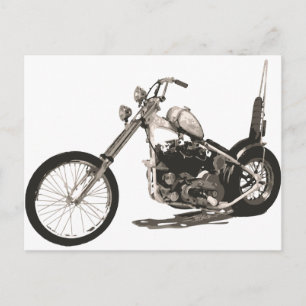 American Classic Chopper Motorcycle Postcard
