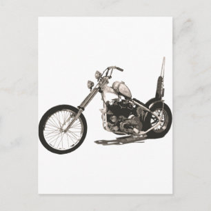 American Classic Chopper Motorcycle Postcard