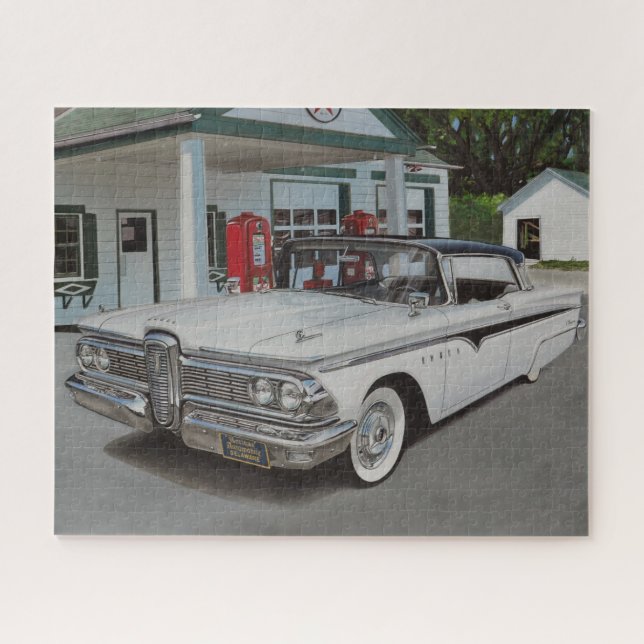 American Classic Service Station Jigsaw Puzzle (Horizontal)
