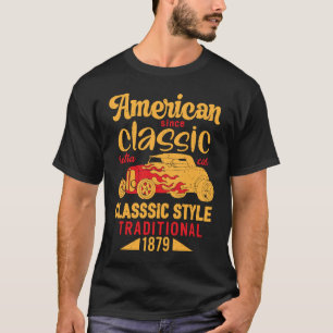 American Classic Vintage Retro Car Racing Hot Rod T-Shirt