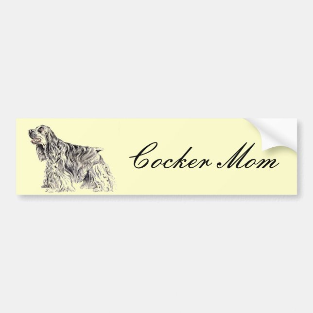American Cocker Mum Bumper Sticker (Front)