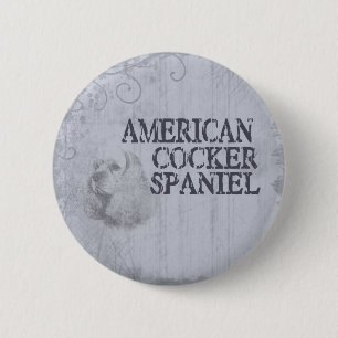 American Cocker Spaniel 6 Cm Round Badge