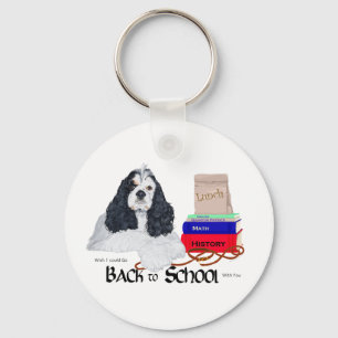 American Cocker Spaniel Back to School Key Ring