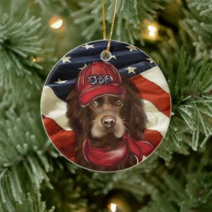 American Cocker Spaniel Ceramic Ornament