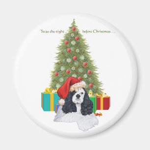 American Cocker Spaniel Christmas Magnet