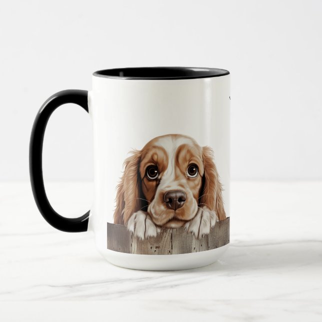 American Cocker Spaniel Dog Mug (Left)