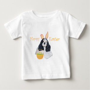 American Cocker Spaniel Easter Baby T-Shirt