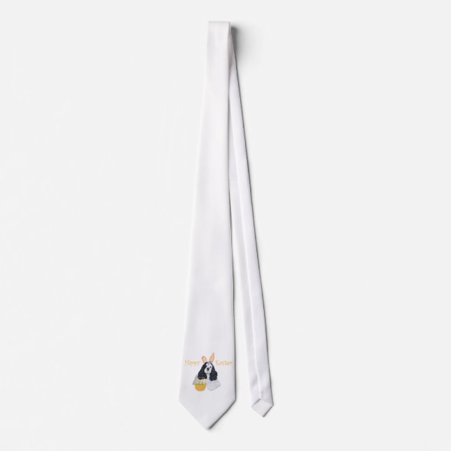 American Cocker Spaniel Easter Tie (Front)