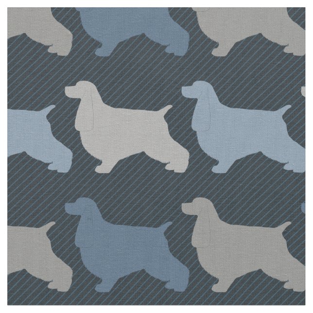 American Cocker Spaniel Fabric (Close Up)