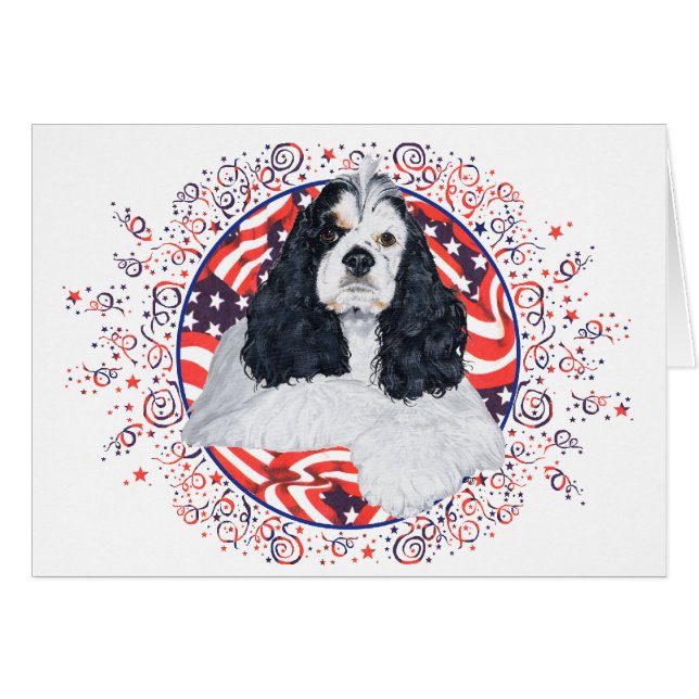 American Cocker Spaniel Flag (Front Horizontal)