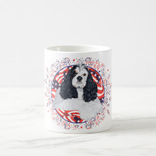 American Cocker Spaniel Flag Coffee Mug
