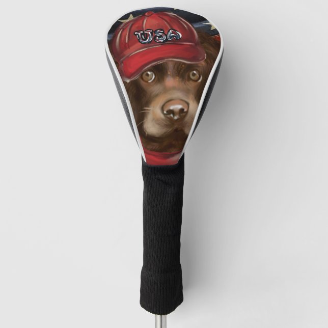 American Cocker Spaniel  Golf Head Cover (Front)