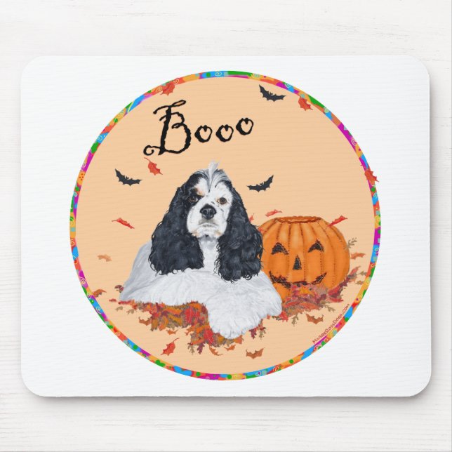 American Cocker Spaniel Halloween Mouse Pad (Front)