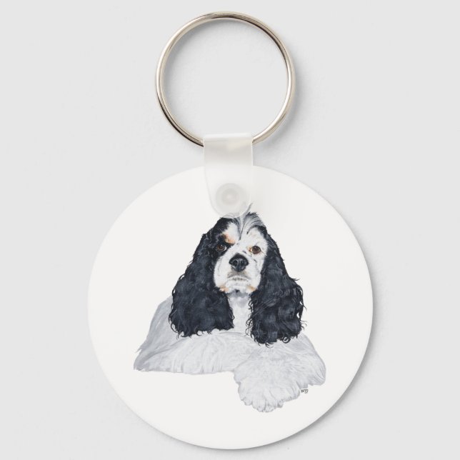 American Cocker Spaniel Key Ring (Front)