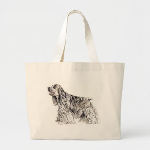 American Cocker Spaniel Large Tote Bag