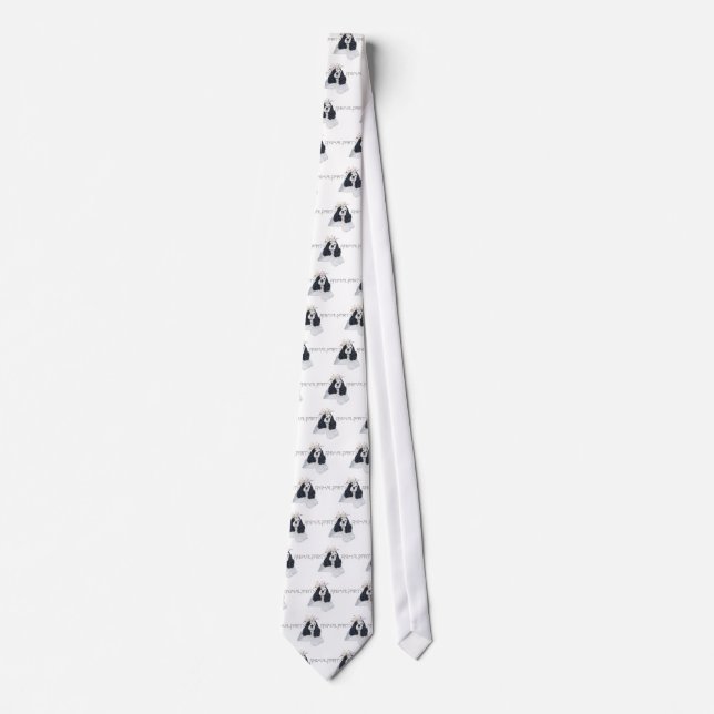 American Cocker Spaniel Party Animal Tie (Front)