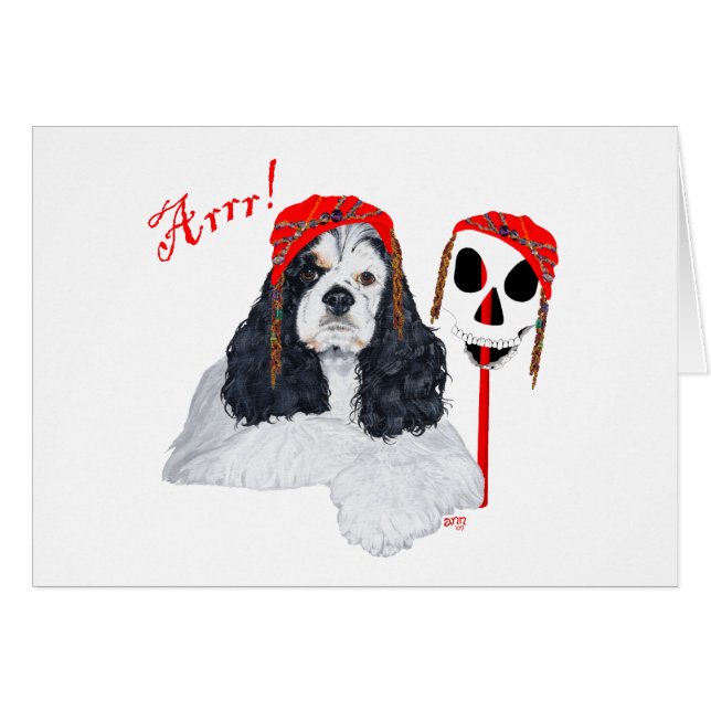 American Cocker Spaniel Pirate (Front Horizontal)