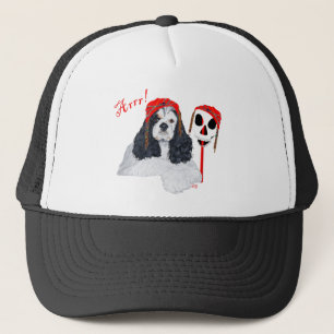 American Cocker Spaniel Pirate Trucker Hat