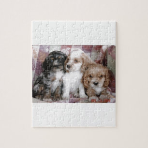 American Cocker Spaniel Puppies Jigsaw Puzzle