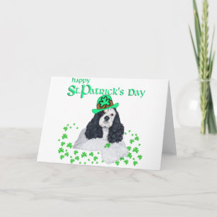 American Cocker Spaniel St. Patrick's Day Card